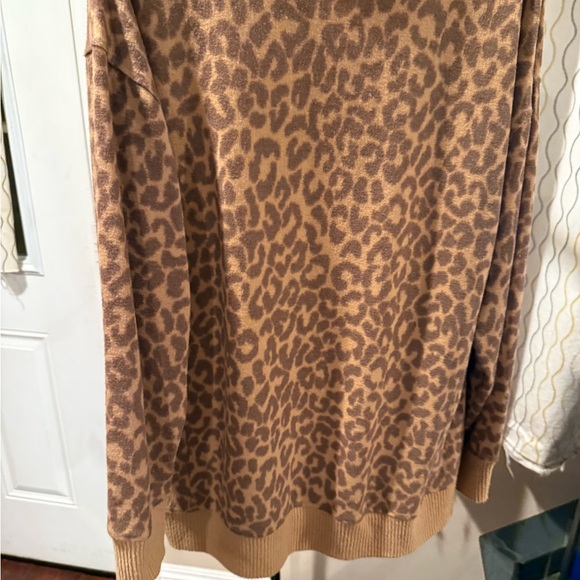 Leopard Print Sweater - Brown Sz.M - Picture 6 of 6